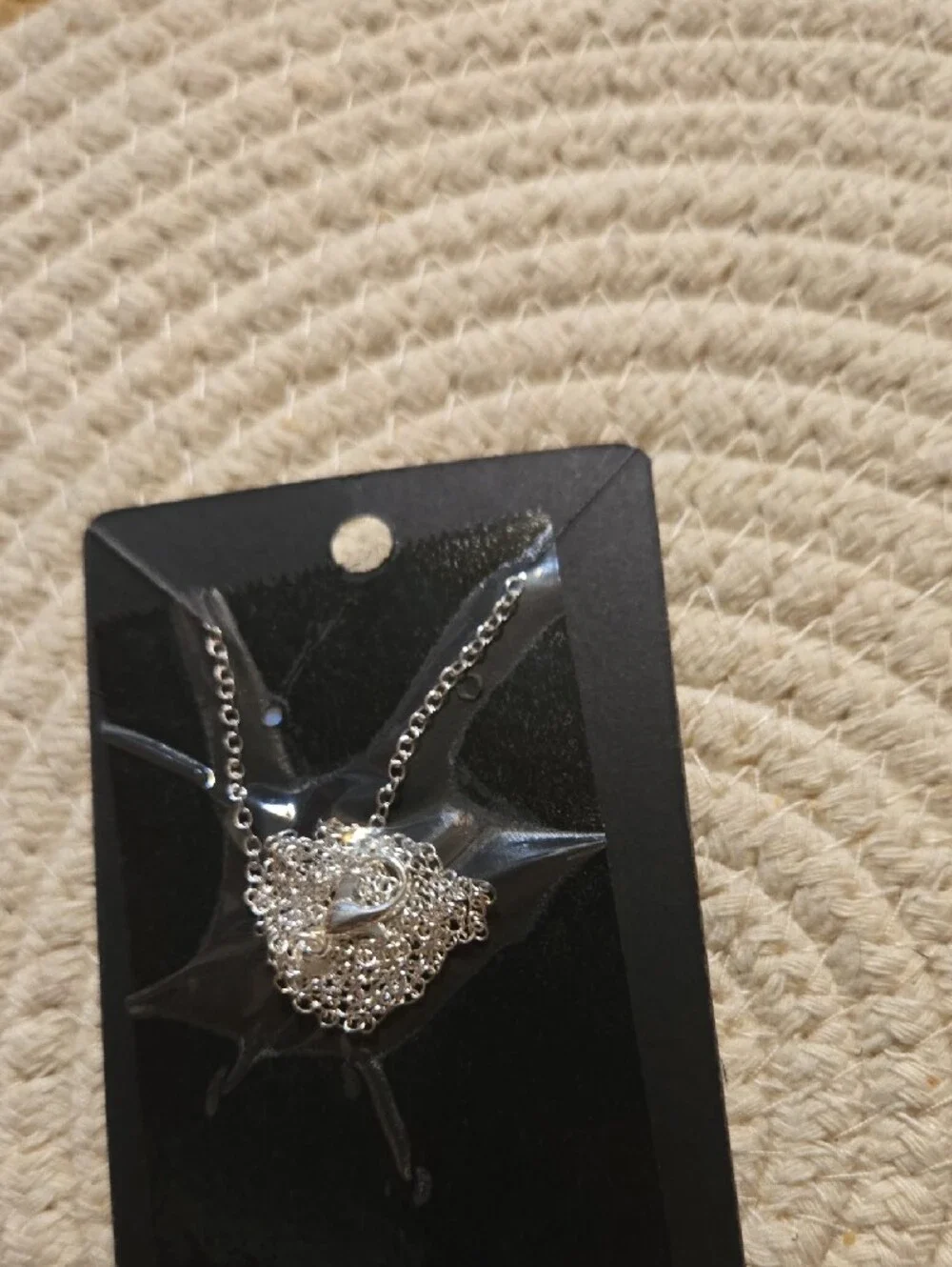 Blue Tree of Life Enamel Pendant Necklace - Silver Tone